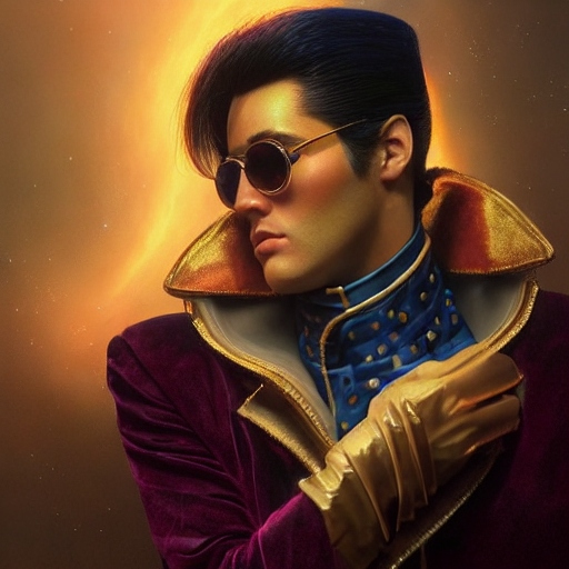 AI generated image of Elvis